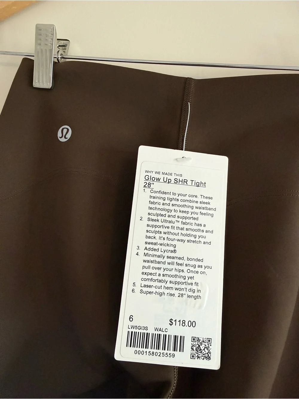 Lululemon Glow Up High Rise Tight 28